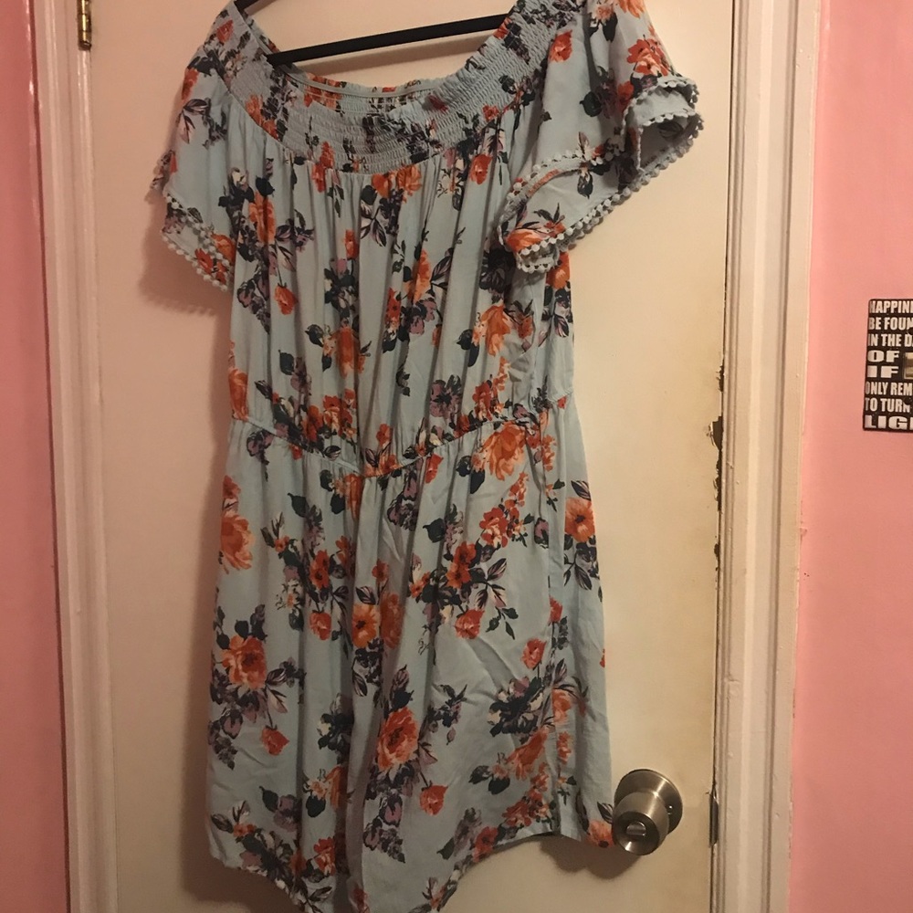 Off the shoulder romper!